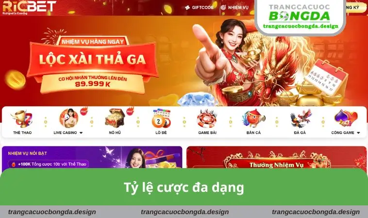 Tỷ lệ cược đa dạng
